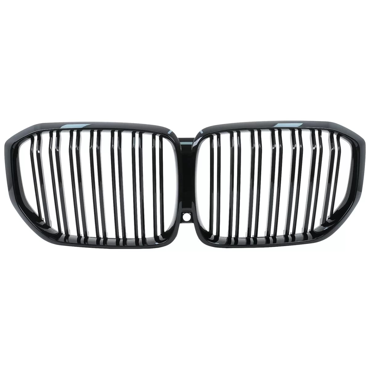 Central Kidney Grilles suitable for BMW X5 G05 (2018-2022) Double Stripe M Design Piano Black