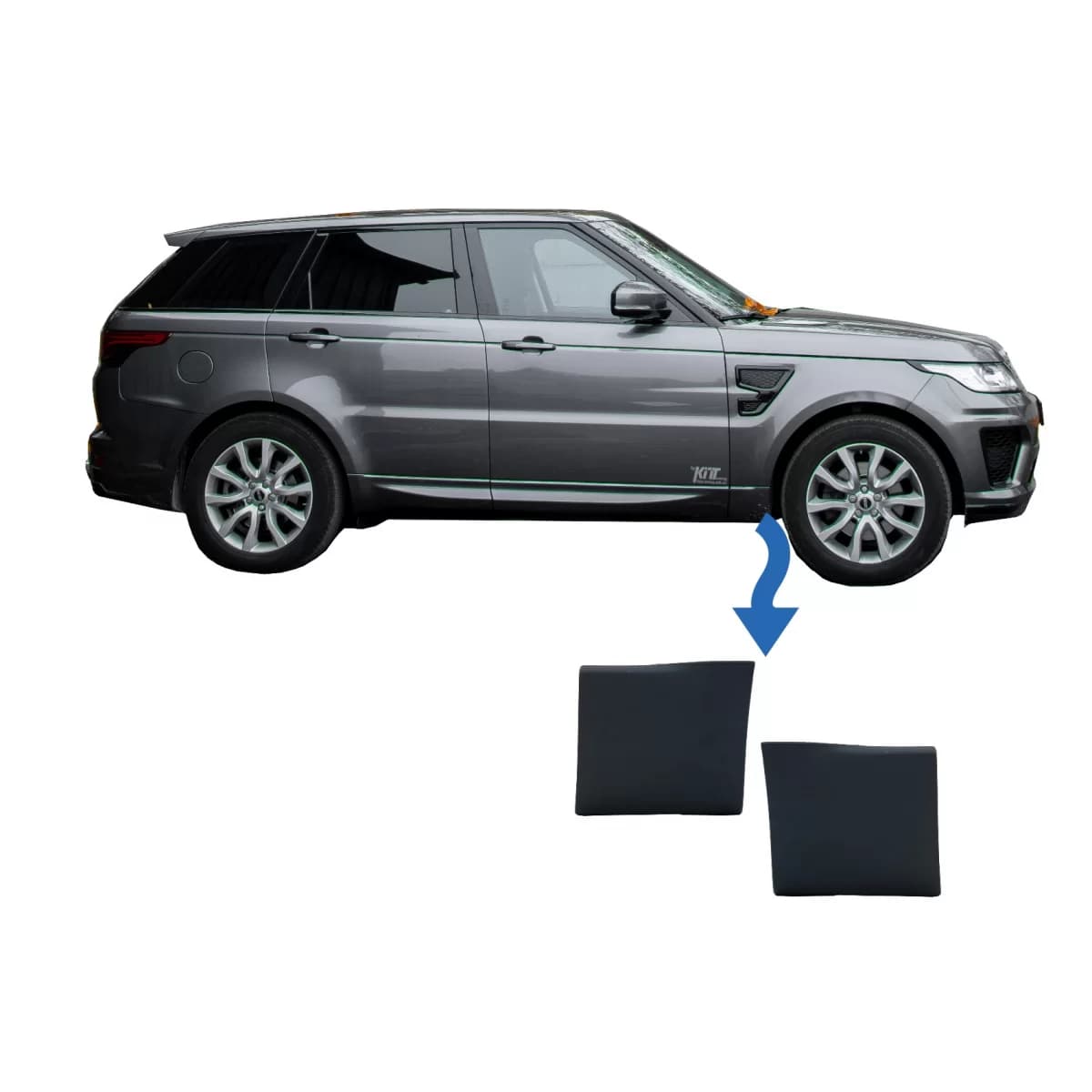 Front Lower Fender Moldings suitable for Land Rover Range Rover Sport L494 (2013-up)