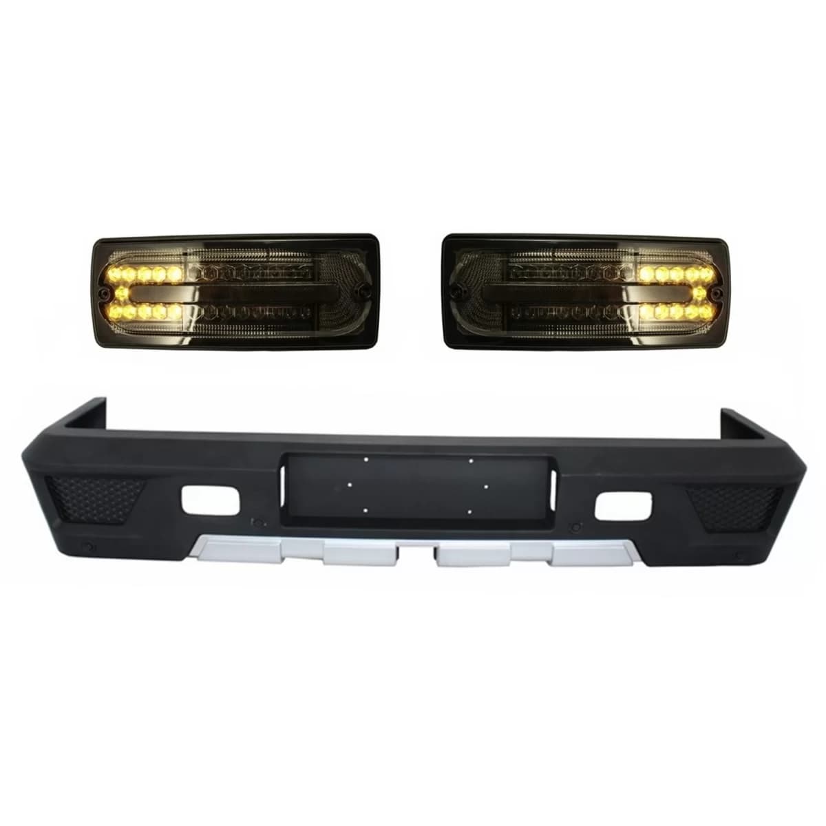 Rear Bumper Led Taillights Smoked suitable for MERCEDES Benz W463 G-Class (1989-2017) G63 G65 Design