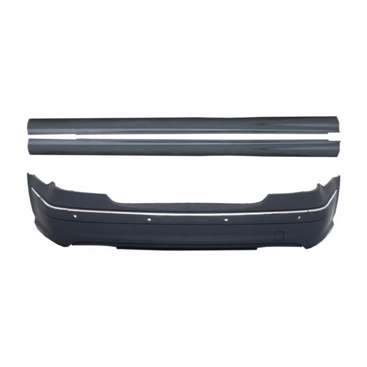 Rear Bumper with Side Skirts suitable for Mercedes E-Class W211 (2003-2009) with PDC