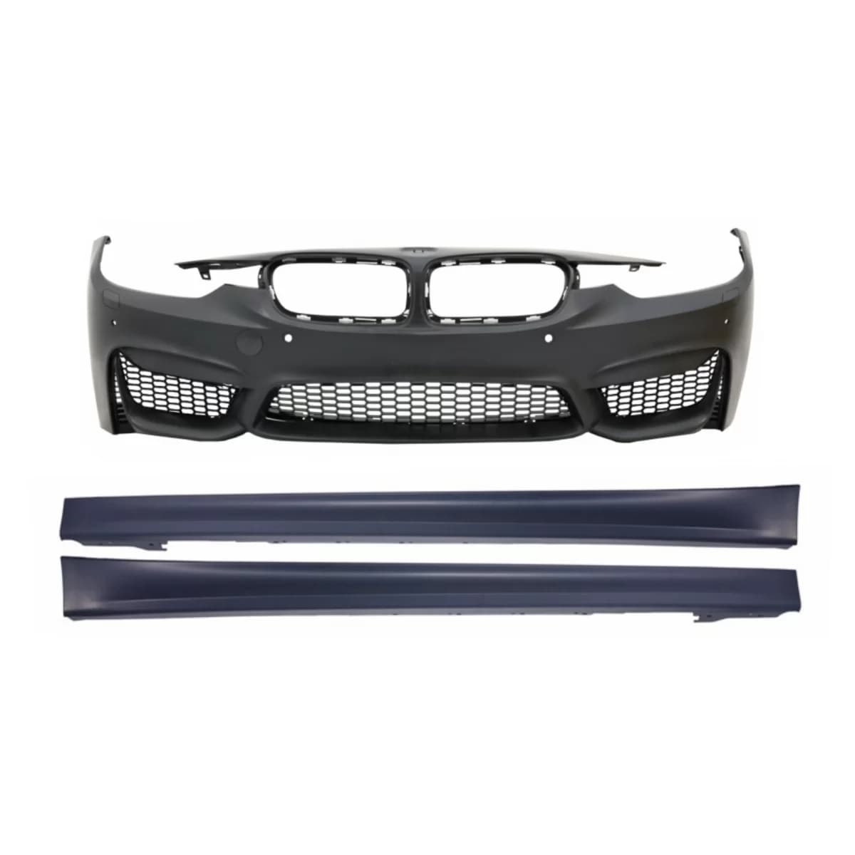 Front Bumper with Side Skirts suitable for BMW 3 Series F30 F31 Non LCI & LCI (2011-2018) M3 Sport EVO Design