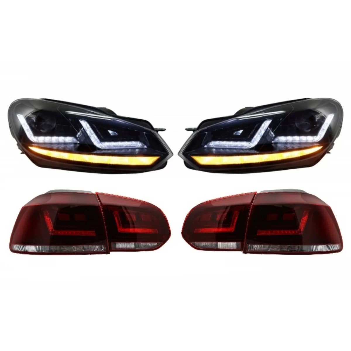 OSRAM LEDriving LED TailLight with Xenon Upgrade Headlights suitable for VW Golf 6 VI (2008-2012) Dynamic Sequential Turning Light