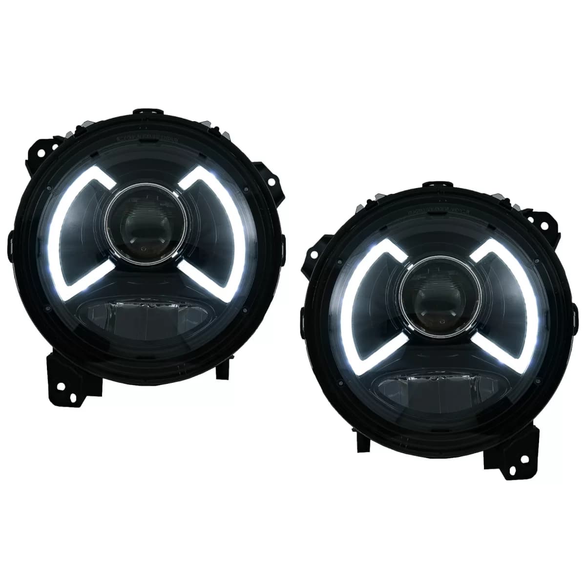 Full LED Headlights suitable for Jeep Wrangler IV JL/JLU (2018-up) Light Bar