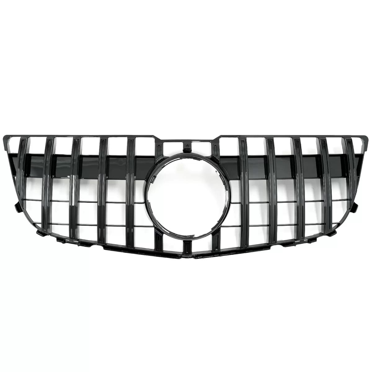 Front Grille suitable for Mercedes GLK-Class X204 Facelift (2013-2015) GT-R Panamericana Design Piano Black