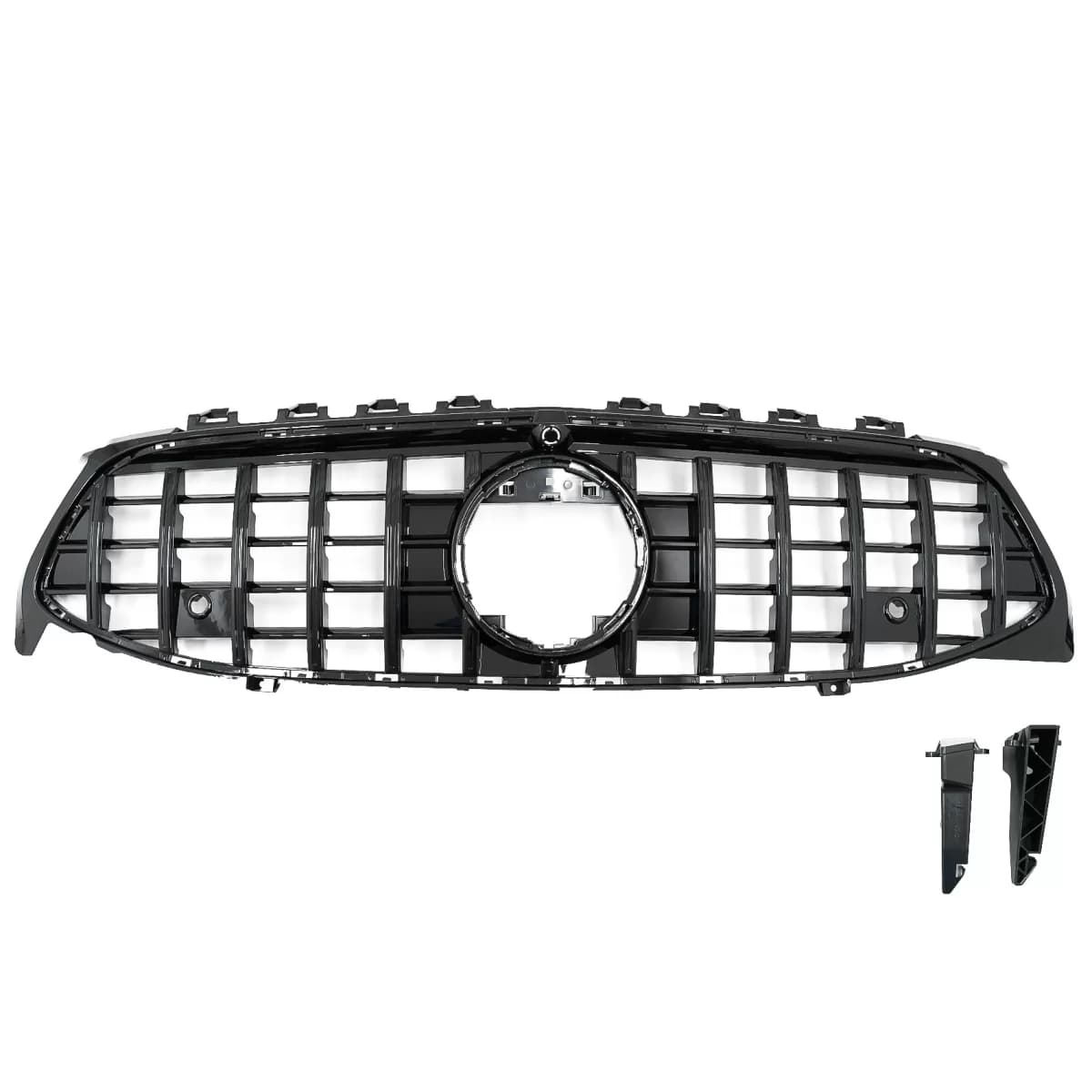 Front Grille suitable for Mercedes CLA X118 C118 (2019-05.2023) GT-R Panamericana Design Piano Black