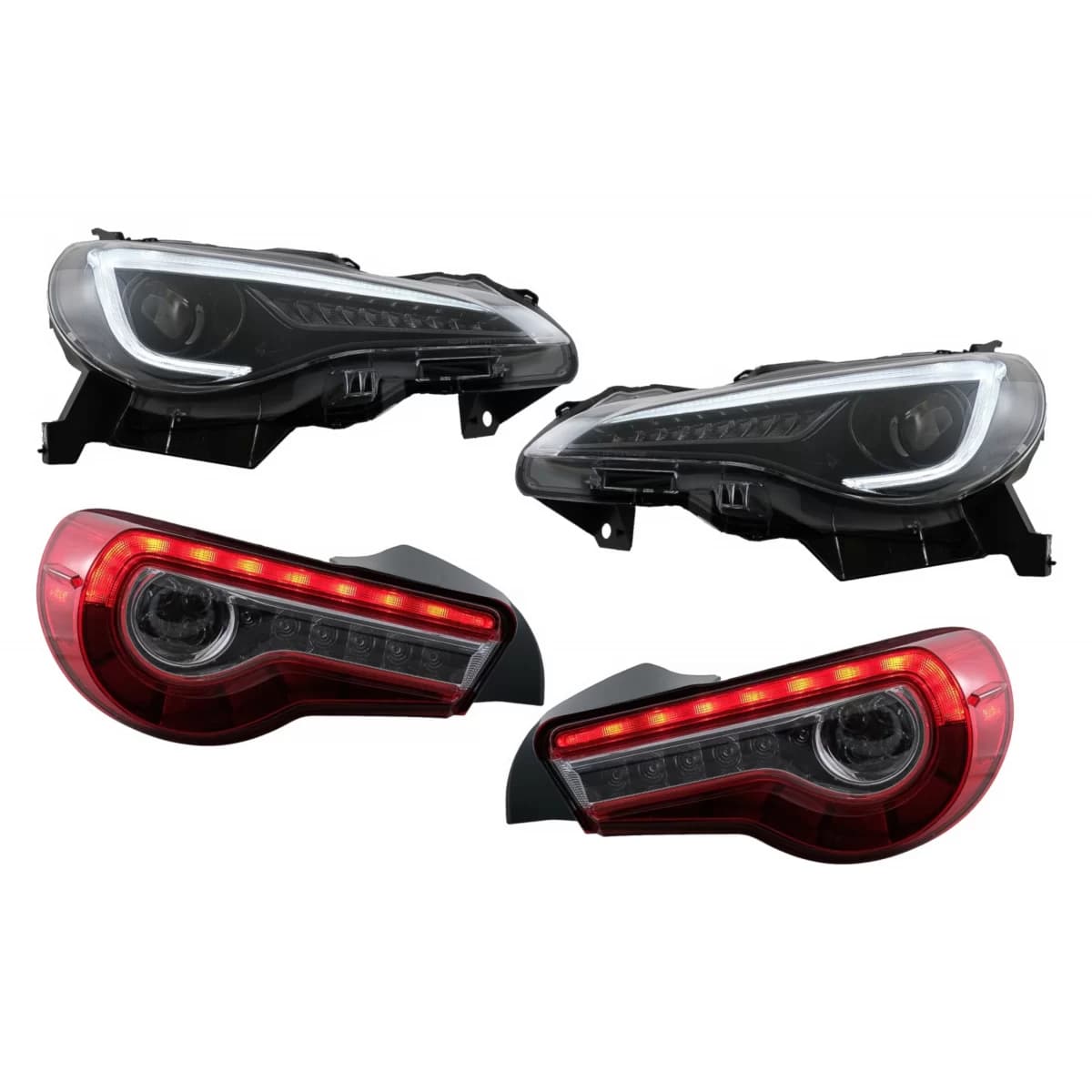 LED Headlights with Taillight Full LED suitable for Toyota 86 (2012-2019) Subaru BRZ (2012-2018) Scion FR-S (2013-2016) with Sequential Dynamic Turning Lights