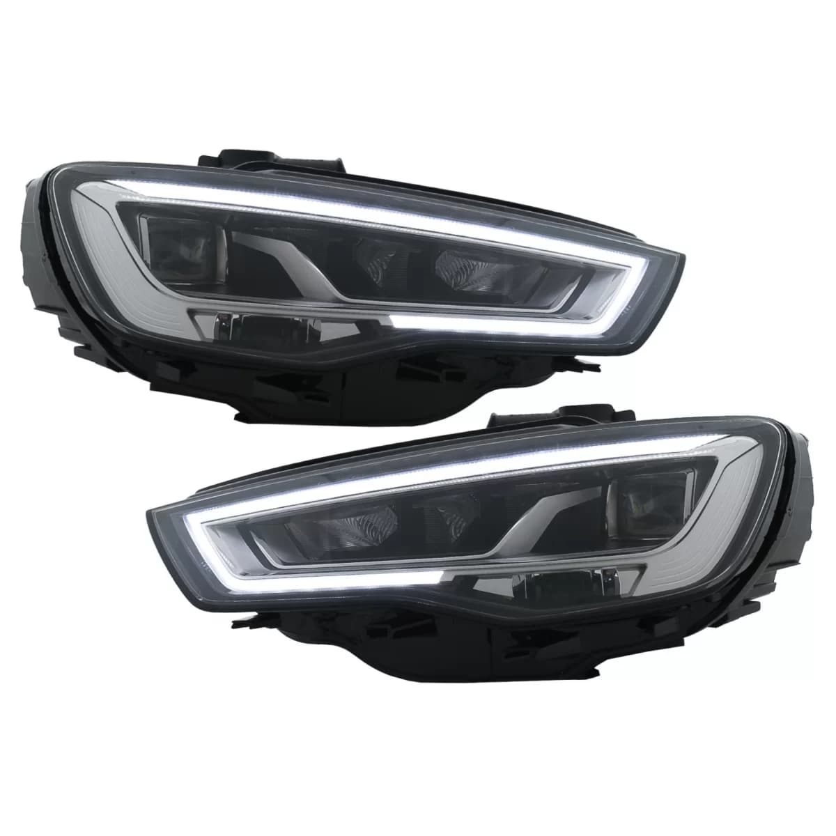 Full LED Headlights suitable for Audi A3 8V Pre-Facelift (2013-2016) Upgrade for Halogen with Sequential Dynamic Turning Lights LHD