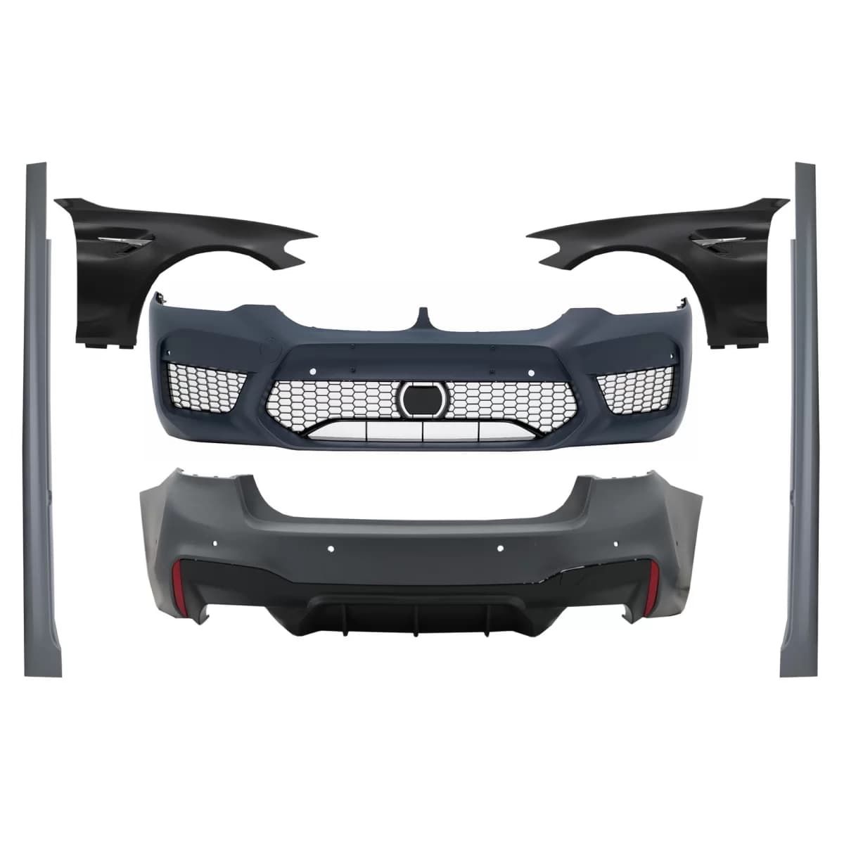 Complete Body Kit with Front Fenders Chrome suitable for BMW 5 Series G30 (2017-2019) M5 Design