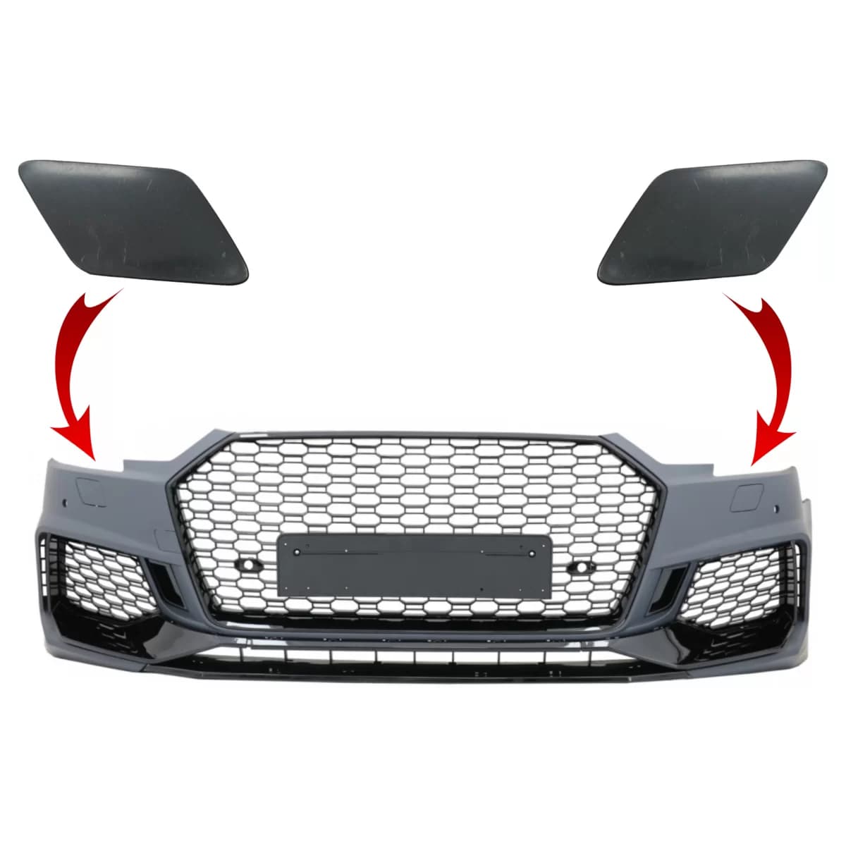 SRA Covers Front Bumper suitable for AUDI A4 B9 8W Limousine Avant (2016-2018) Quattro RS4 Design