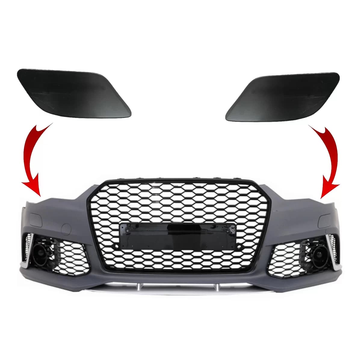 SRA Covers Front Bumper suitable for Audi A6 C7 4G (2011-2018) RS6 Design