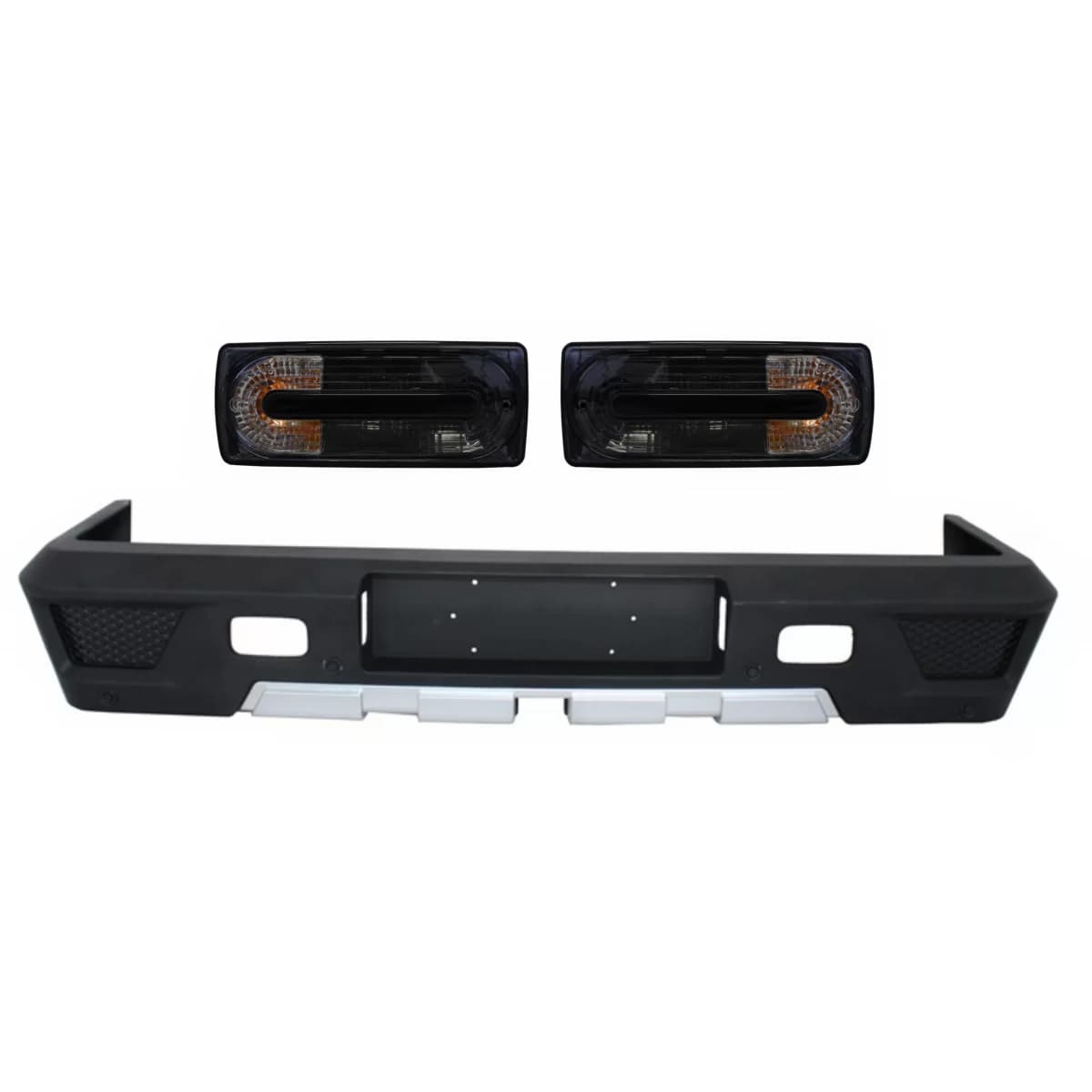 Rear Bumper with Taillights Smoke suitable for Mercedes G-Class W463 (1989-2017) G63 G65 Design