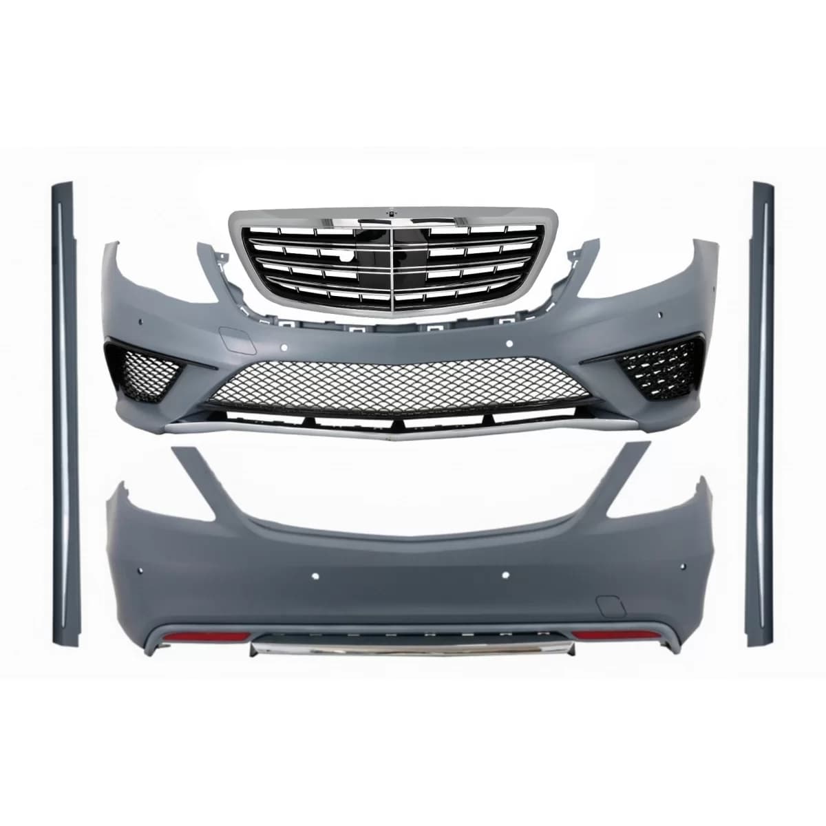 Body Kit with Front Grille suitable for Mercedes S-Class W222 (2013-06.2017) S63 Design