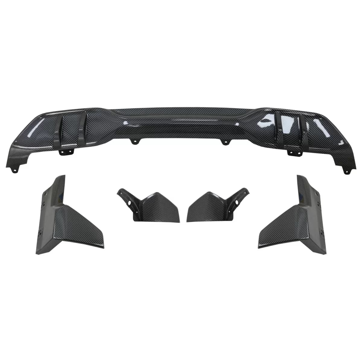 Aero Body Kit Front Bumper Lip and Air Diffuser suitable for BMW X5 G05 (2018-2022) M Performance Design Carbon Look