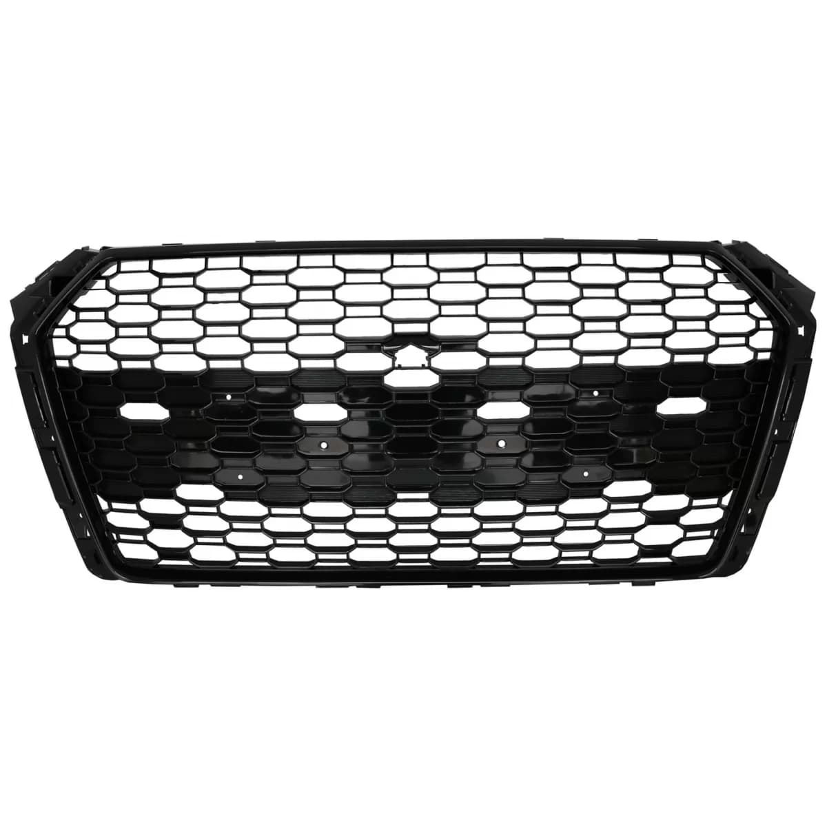 Badgeless Front Grille suitable for Audi A4 B9 8W (2016-2018) Sedan Avant RS Design Piano Black