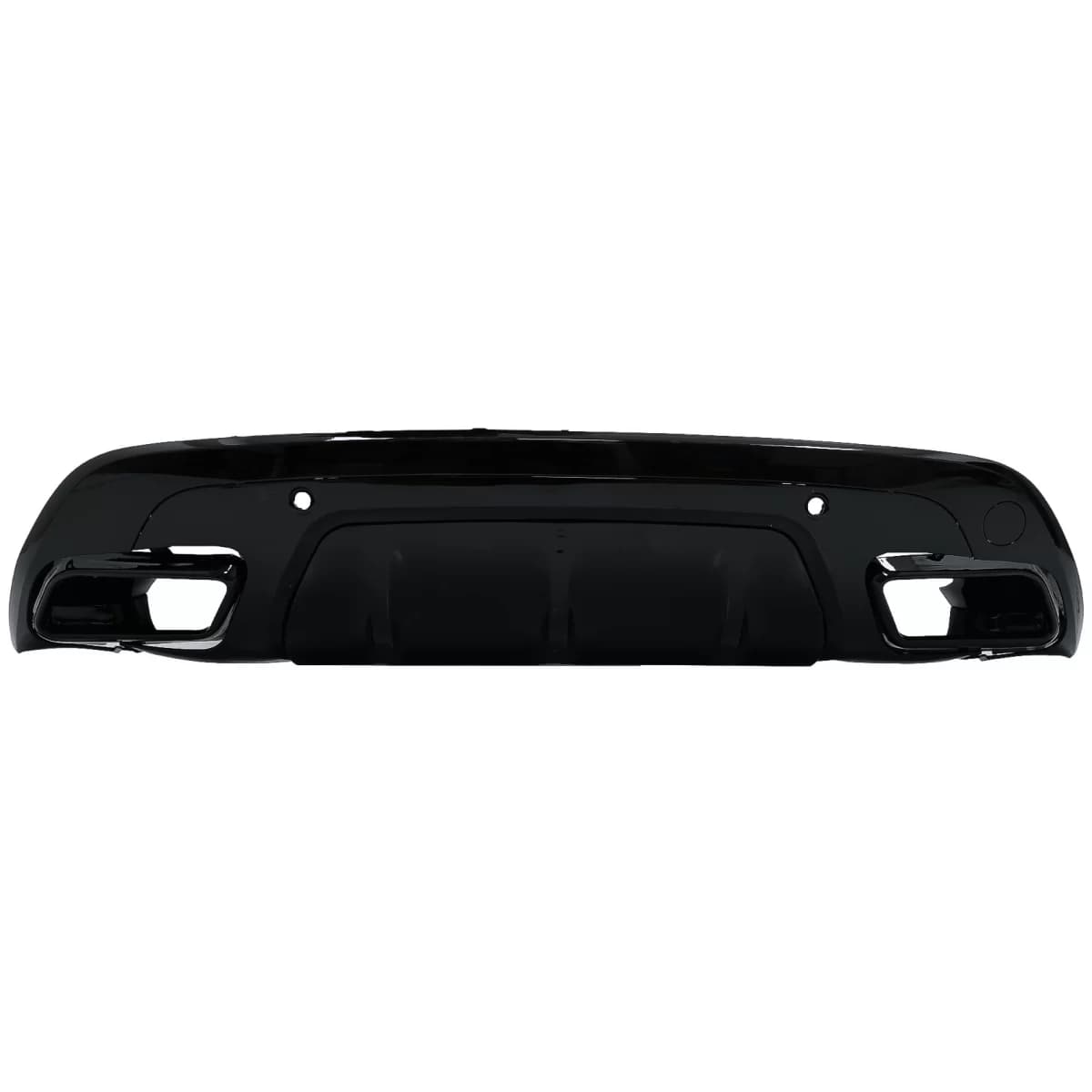 Rear Bumper Diffuser With Exhaust Tips suitable for Land Range Rover Velar SUV L560 (2017-up) Dynamic Look Piano Black