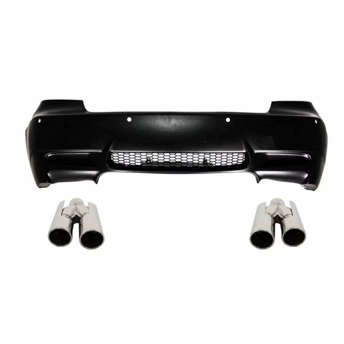 Rear Bumper suitable for BMW 3 Series E92 E93 (2006-2010) with Exhaust Muffler Tips M3 Design