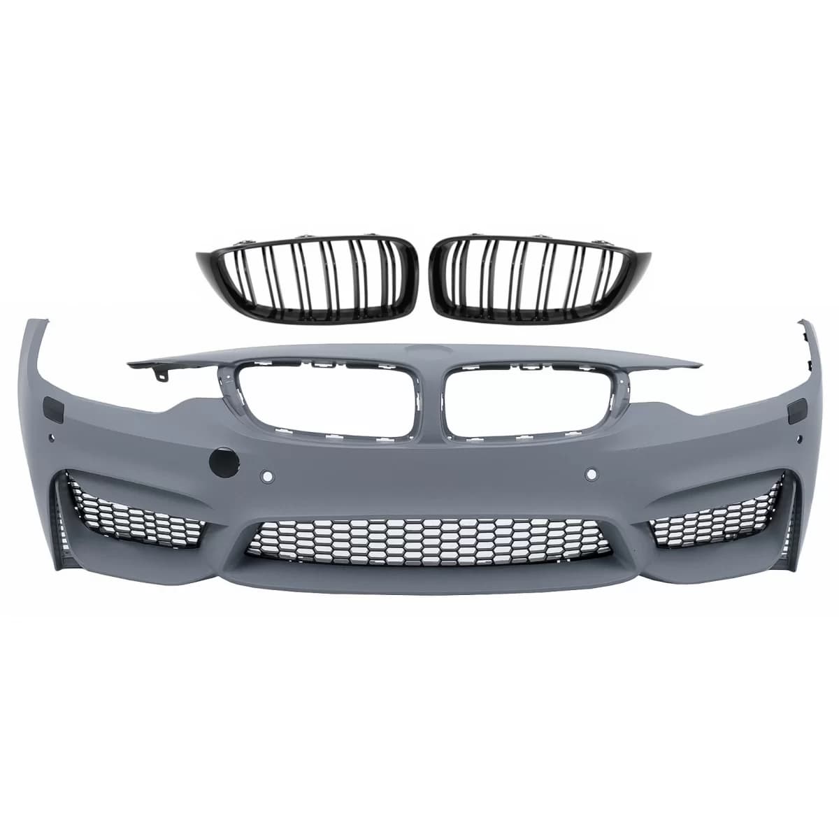 Front Bumper with Grilles suitable for BMW 4 Series F32 Coupe F33 Convertible F36 Gran Coupe (2013-2017) M4 Design