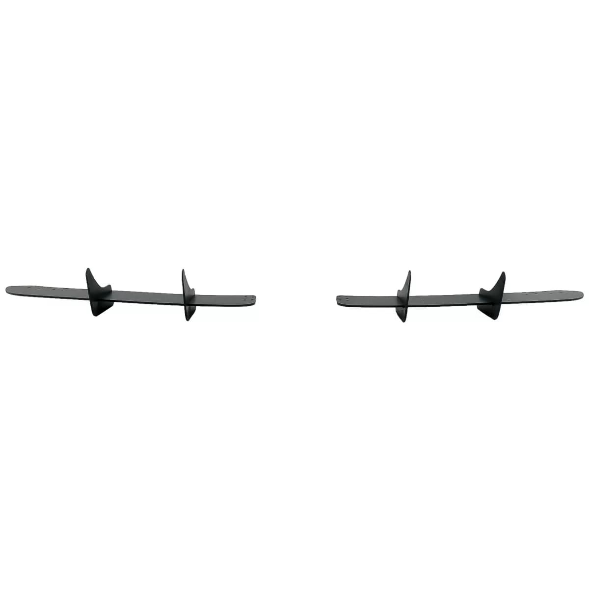 Rear Bumper Extension Splitters for Air Diffuser suitable for VW Golf VI 6 R20 (2008-2013) Black