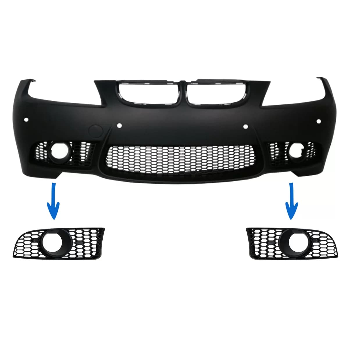 Side Grilles suitable for BMW 3 series E90 E91 Pre-LCI (2004-2008) E92 E93 Pre-LCI (2006-2009) M3 Design