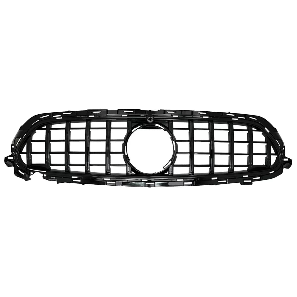 Central Grille suitable for Mercedes E-Class Facelift W213 S213 C238 A238 Sport Line (2020-Up) GT-R Panamericana Design Black