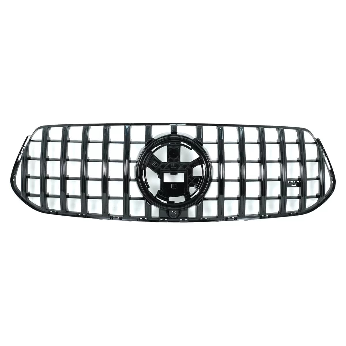 Front Central Grille suitable for Mercedes GLE SUV W167 V167 GLE Coupe C167 Sport Package (2019-06.2023) GTR Panamericana Design All Black