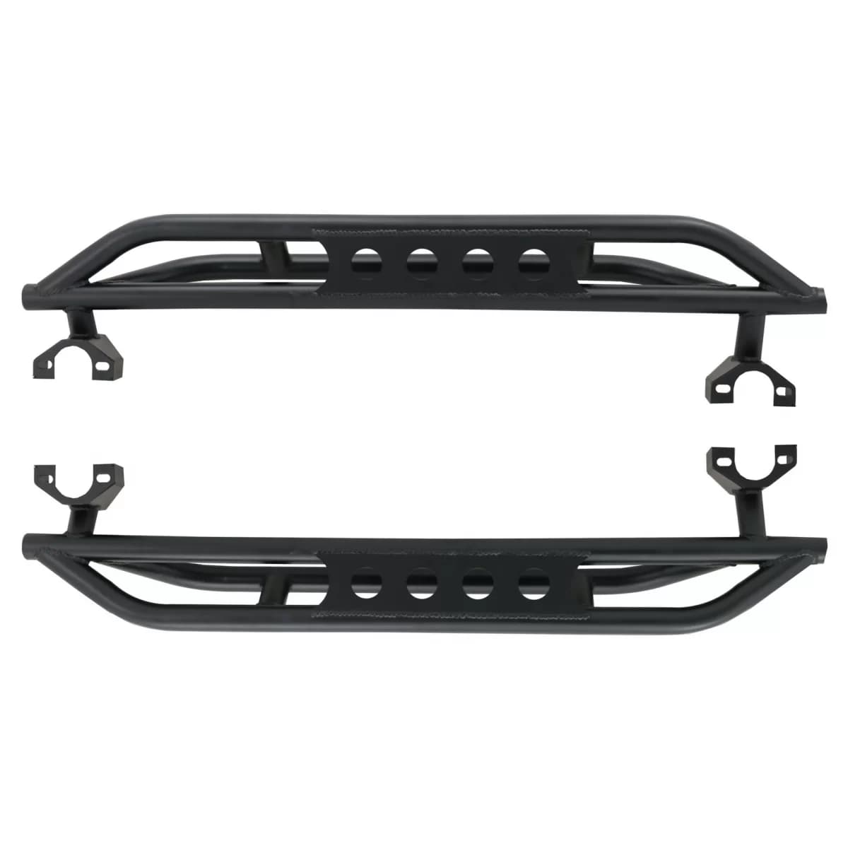 Running Boards Side Steps Nerf Bars suitable for Jeep Wrangler Rubicon JK (2007-2017) 2 Doors Iron