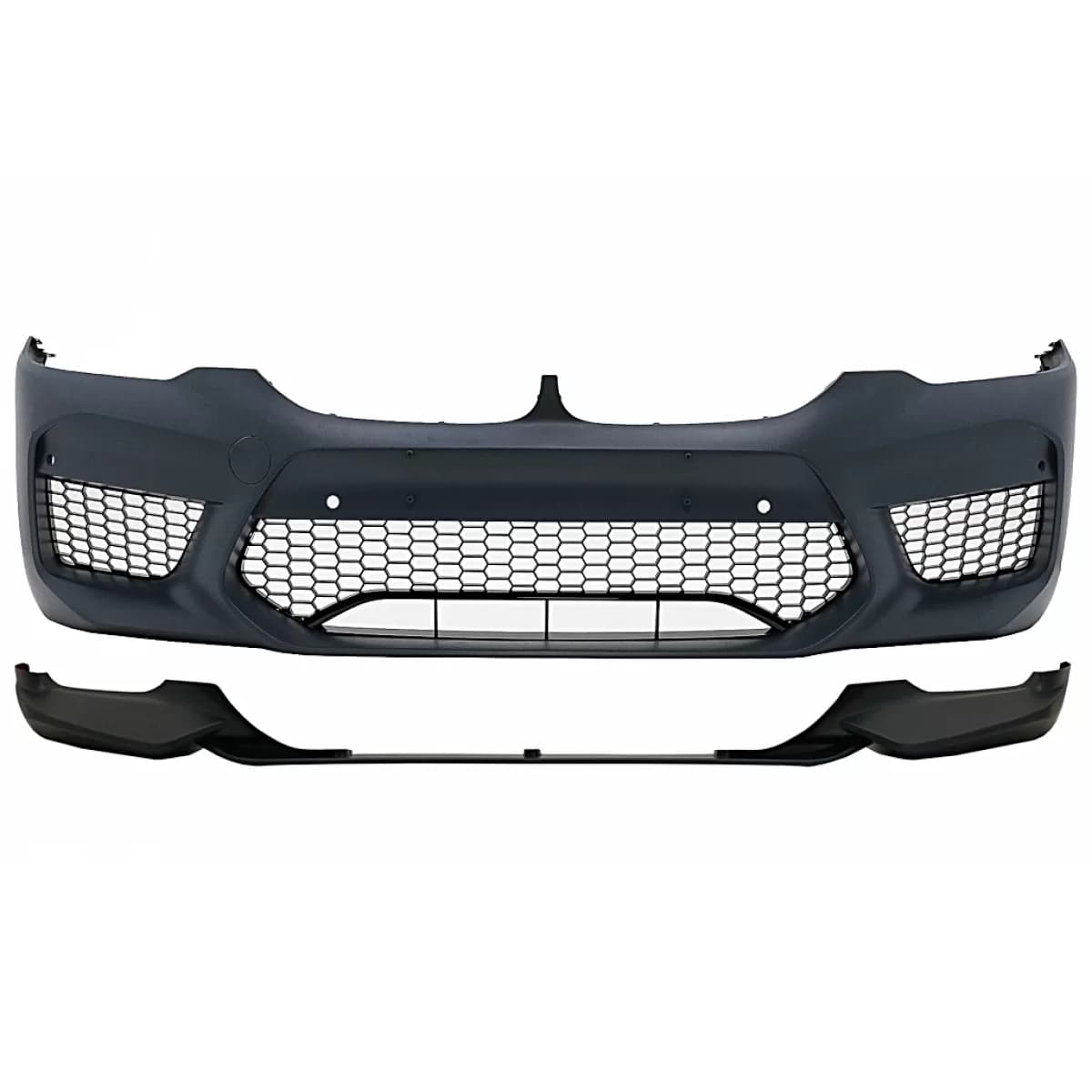 Front Bumper suitable for BMW 5 Series G30 G31 Limousine Touring (2017-2019) with Spoiler M5 Design