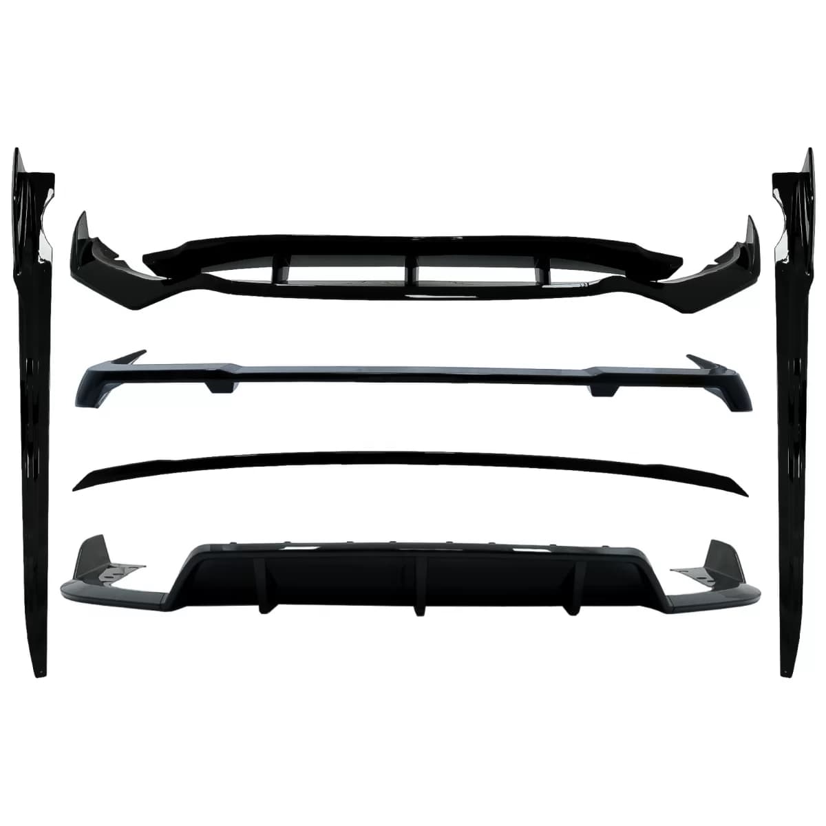 Aero Body Kit suitable for BMW X5 G05 (2018-2022) M-Tech Black Knight Design Piano Black
