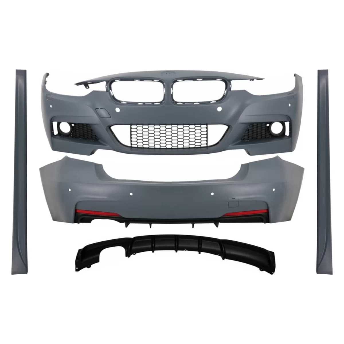 Complete Body Kit with Diffuser Left Outlet suitable for BMW 3 Series F30 (2011-2019) M-Performance Design