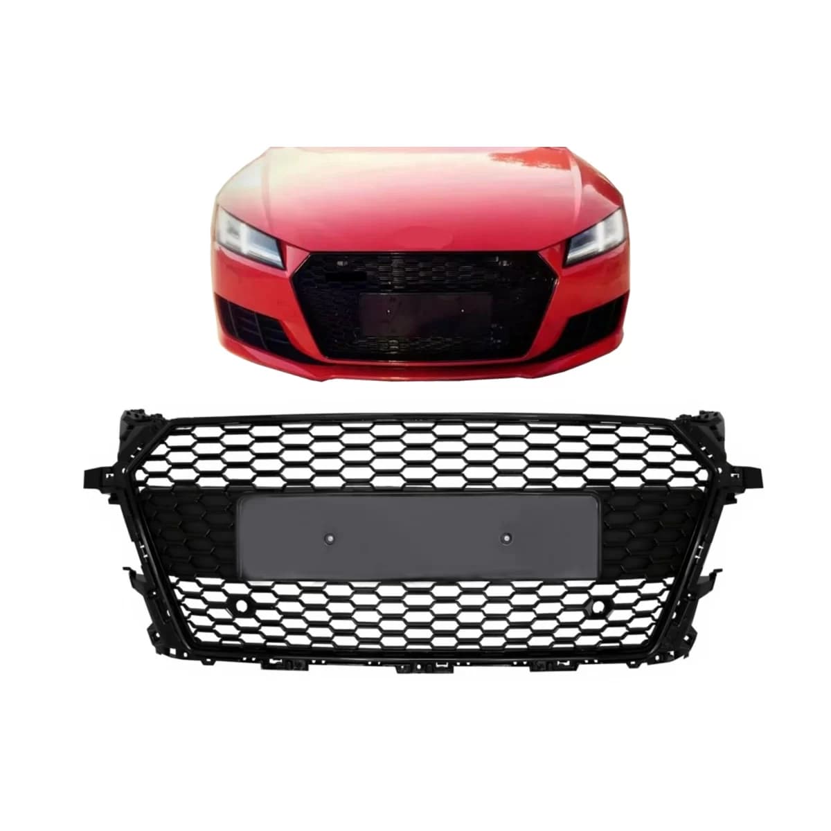 Front Grille suitable for Audi TT FV 8S (2015-2017) RS Design Black