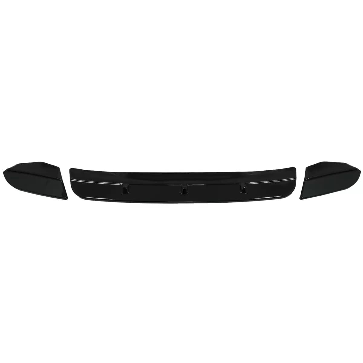 Front Bumper Spoiler Lip suitable for BMW X4 G02 (2018-Up) Piano Black
