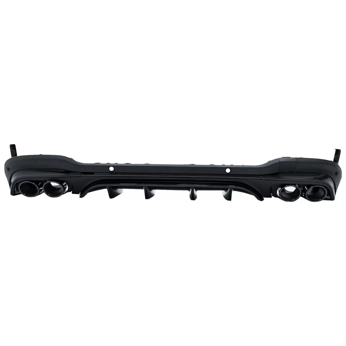 Rear Diffuser with Exhaust Muffler Tips suitable for Mercedes GLC SUV X253 Facelift (2020-) GLC43 Design Night Package