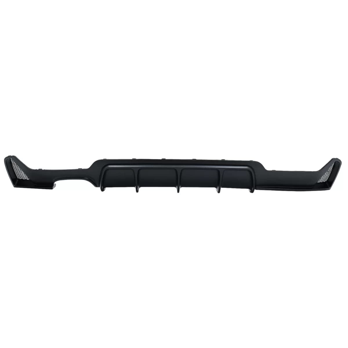 Rear Bumper Diffuser suitable for BMW 4 Series F32 F33 F36 (2013-2019) Coupe Cabrio M Design Left Double Outlet Black