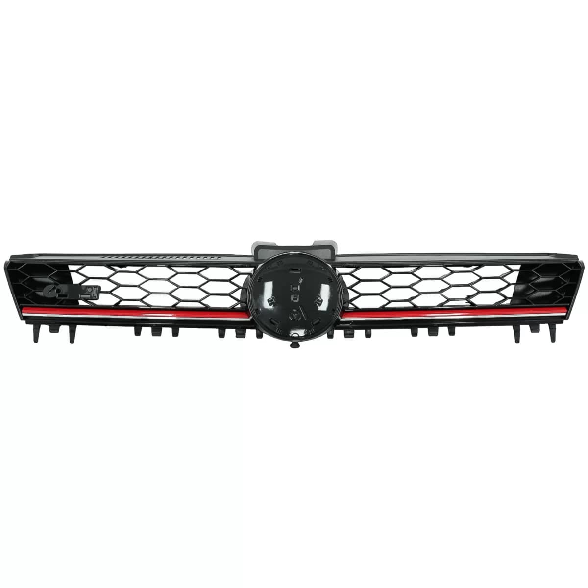 Central Front Grille suitable for VW Golf 7 VII 5G (2013-2017) Red Stripe GTI Design