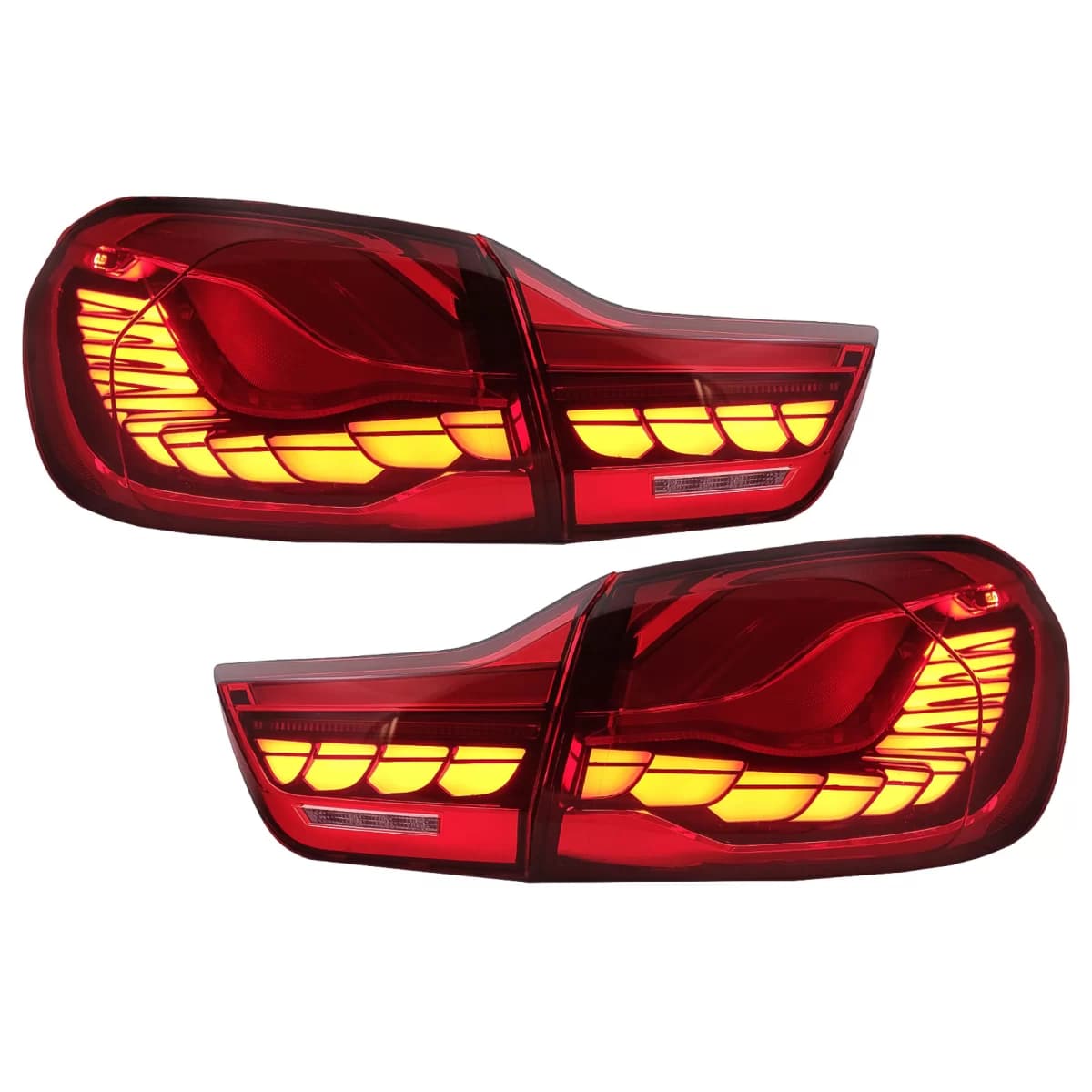 OLED Taillights suitable for BMW 4 Series F32 F33 F36 M4 F82 F83 (2013-03.2019) Red Clear with Dynamic Sequential Turning Light