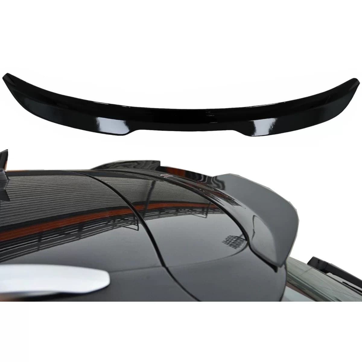 Roof Spoiler Wing suitable for Audi A6 C7 4G Avant (2011-2015) Piano Black Add-On