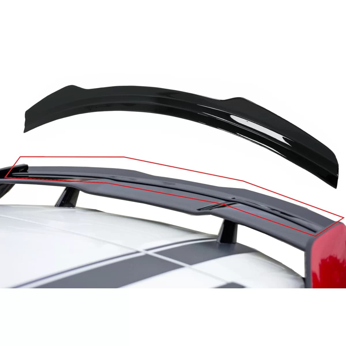 Lip Extension Roof Spoiler suitable for Mercedes A-Class W176 (2012-2018) W177 (2018-Up) GLA SUV X156 (2014-2019) H247 (2020-Up) Piano Black Add-On