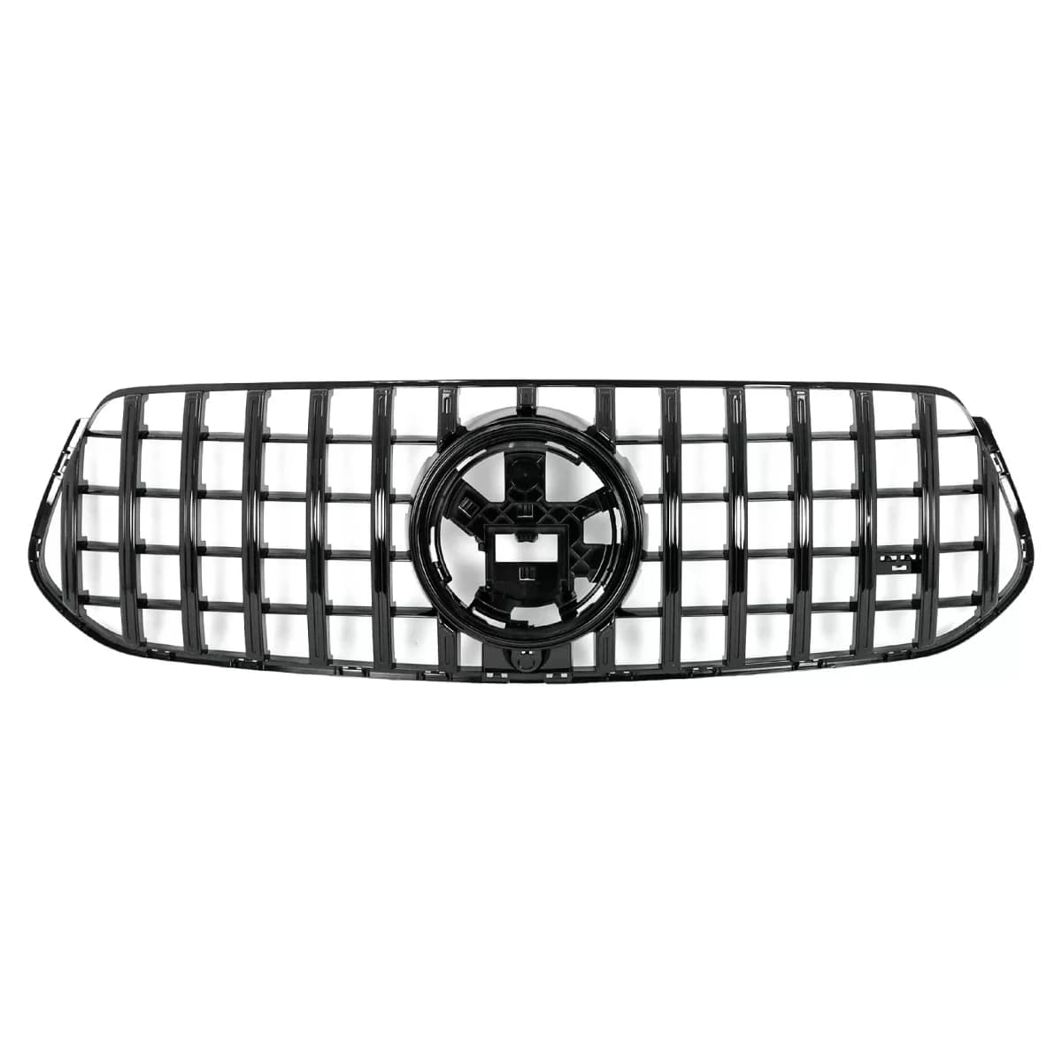 Front Central Grille suitable for Mercedes GLE SUV W167 V167 GLE Coupe C167 Sport Package (2019-06.2023) GTR Panamericana Design All Black