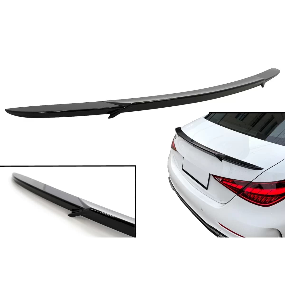 Trunk Boot Spoiler suitable for Mercedes C-Class W206 Limousine (2021-Up) Piano Black