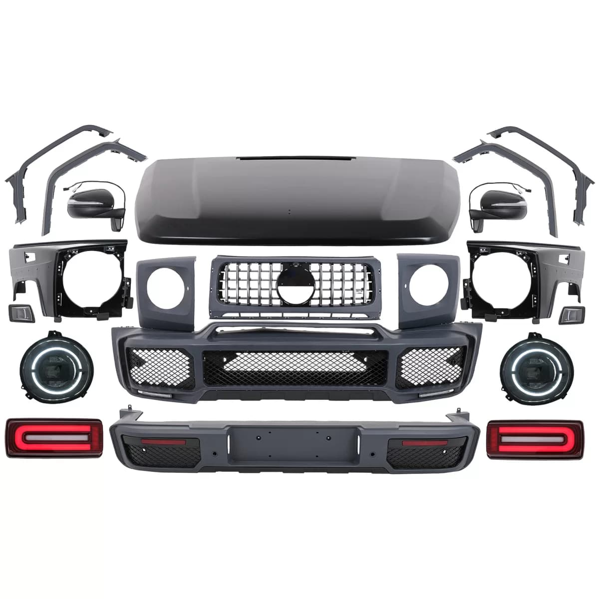 2018 G63 New Style Body Kit Conversion suitable for Mercedes G-Class W463 (2008-2017) B-Look