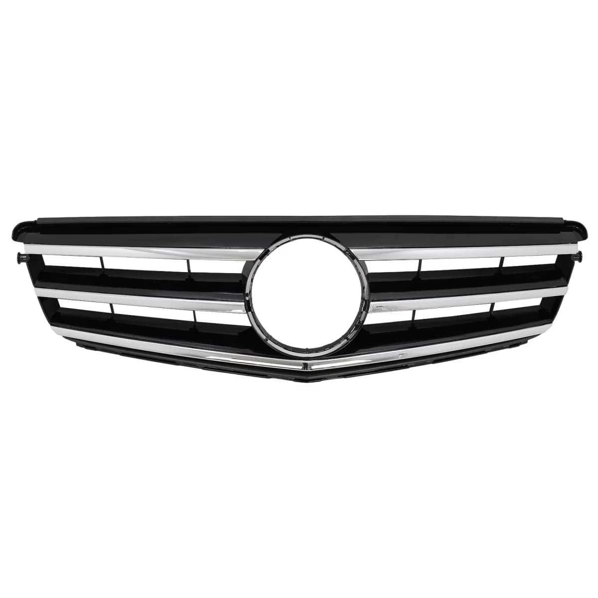 Front Grille suitable for Mercedes C-Class W204 S204 Limousine Station Wagon (2007-2014) Piano Black