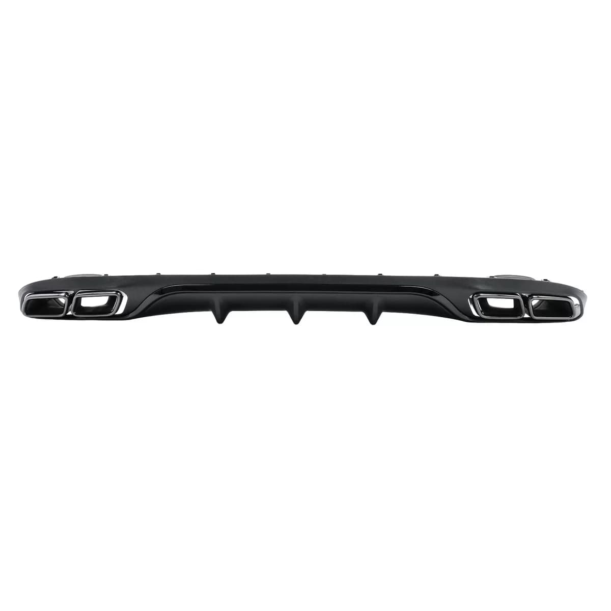 Rear Bumper Diffuser with Black Exhaust Muffler Tips suitable for Mercedes E-Class W213 S213 Standard (2016-2020) E63 Design