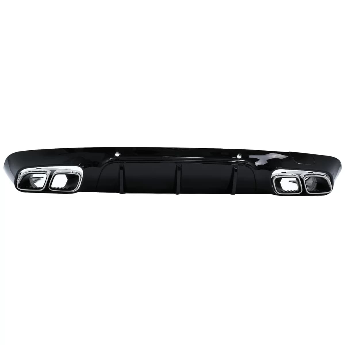 Rear Diffuser with Chrome Exhaust Tips suitable for Mercedes CLS-Class C257 Sport Line (2018-up) CLS63 Design