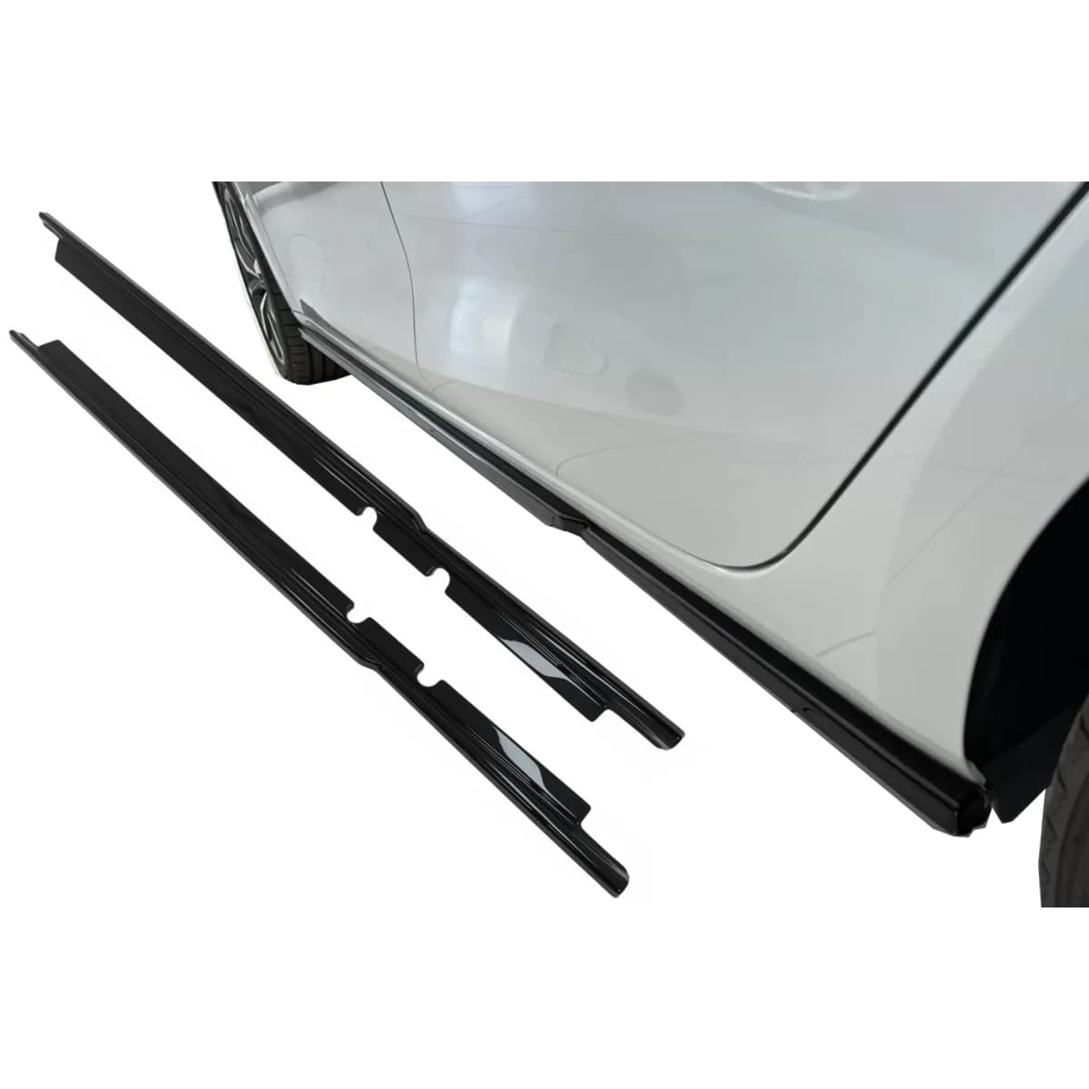 Side Skirts Extensions suitable for Seat Leon Mk4 (2020-up) Piano Black