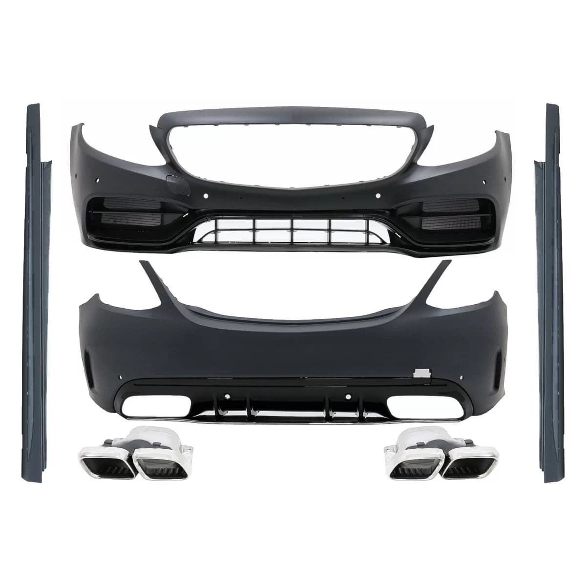 Complete Body Kit suitable for Mercedes C-Class W205 Sedan (2014-2020) C63s Edition 1 Design
