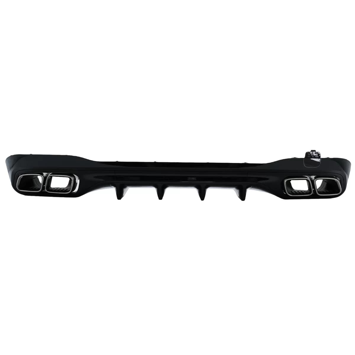 Rear Bumper Diffuser with Exhaust Muffler Tips suitable for Mercedes C Class W206 S206 Sport Line (2021-Up) C63 Design