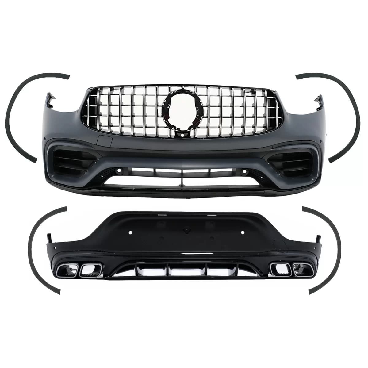 Body Kit suitable for Mercedes GLC Coupe Facelift C253 Sport Line (2020-Up) GLC63 Design
