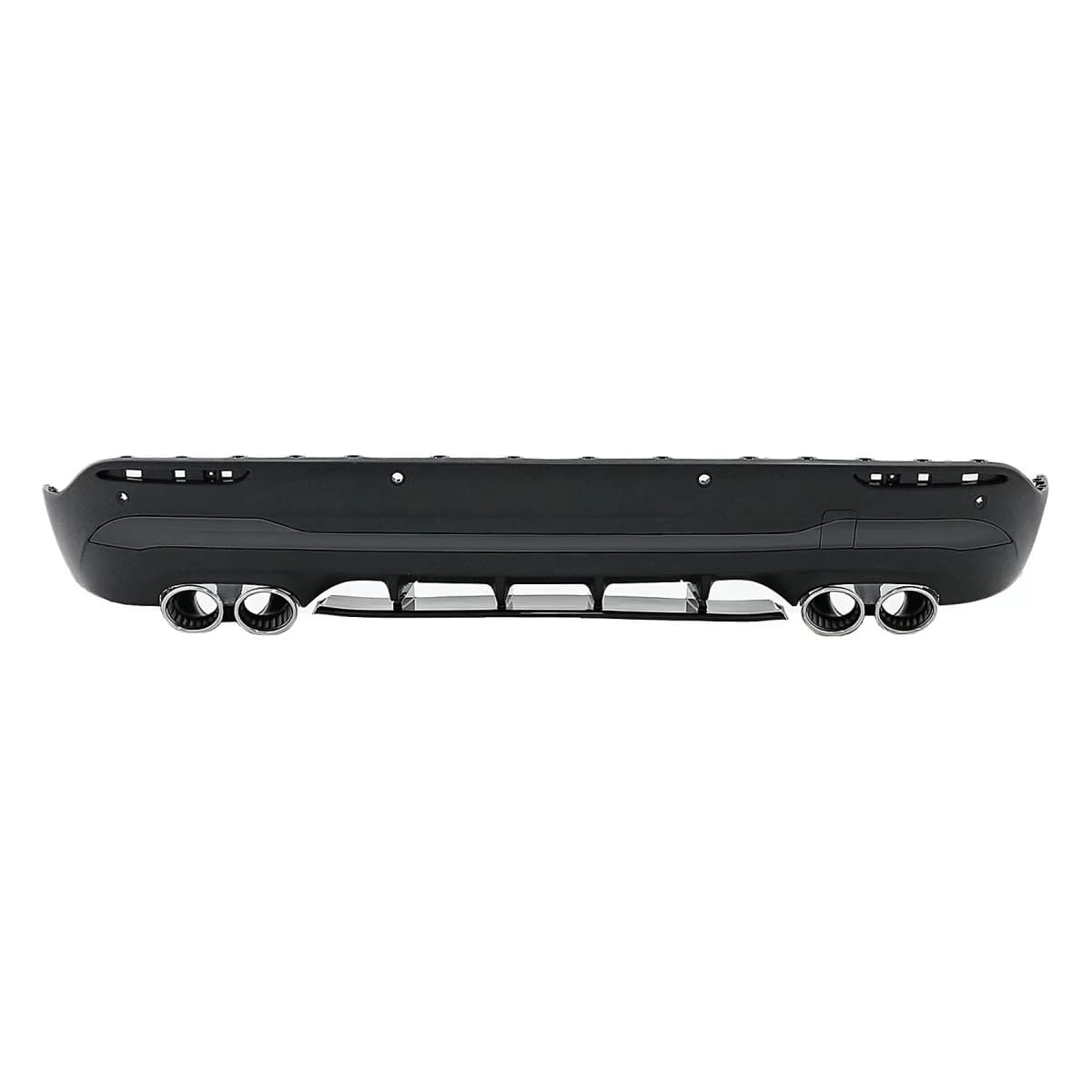 Rear Diffuser and Chrome Exhaust Tips suitable for Mercedes GLA SUV H247 Sport Line (2020-) Aero 45S Design