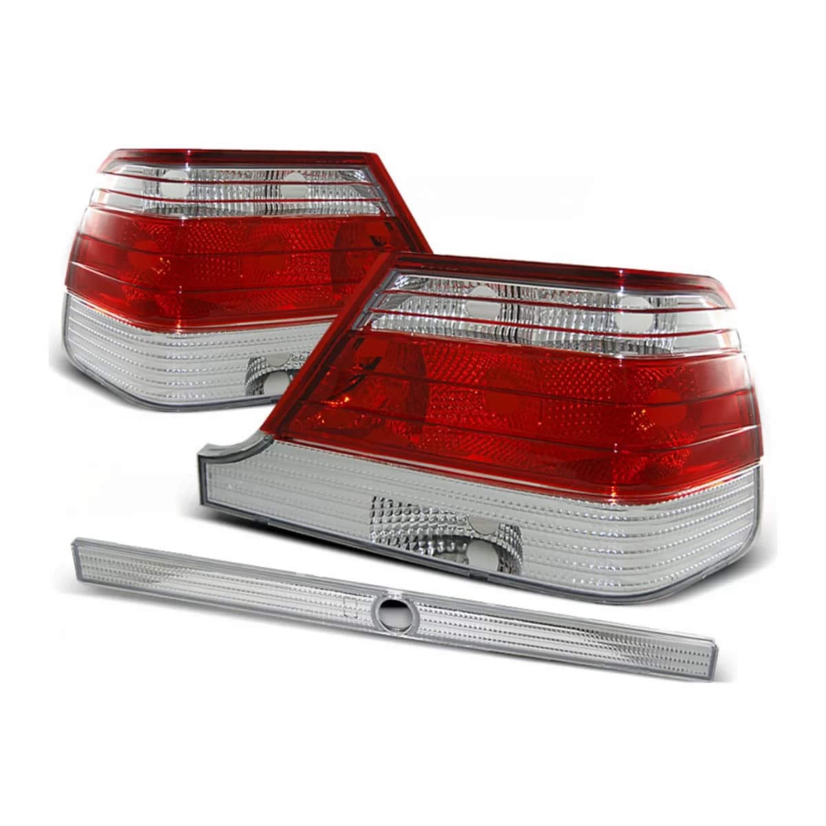 Taillights suitable for Mercedes S-Class W140 Sedan (1995-10.1998) Red Clear