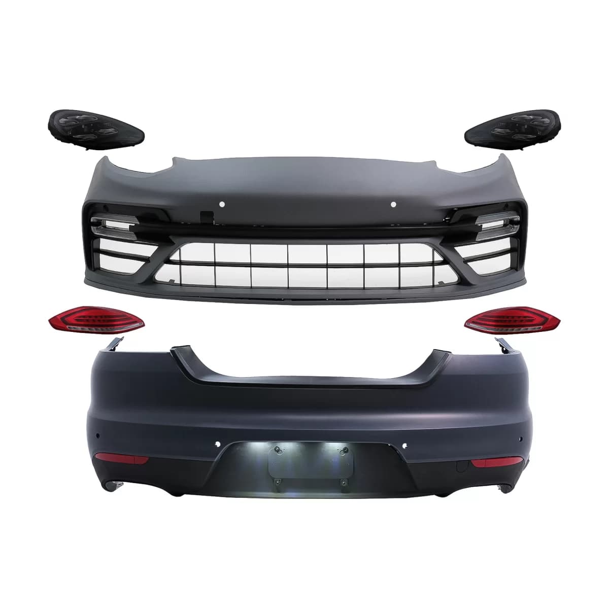 Complete Body Kit suitable for Porsche Panamera I 970 Hatchback (2010-2013) Conversion to 971 Turbo S Look
